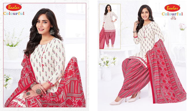 Colourful Vol 17 By Baalar Readymade Cotton Suit Catalog
